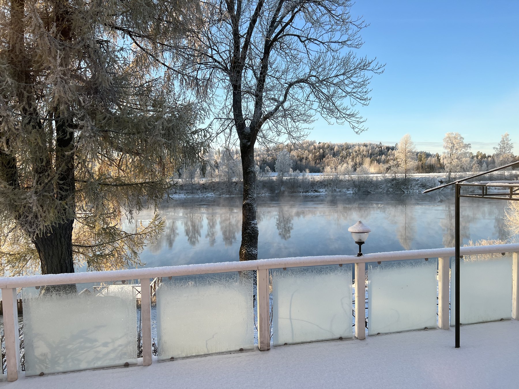 Vinterlandskap vid Dalälven